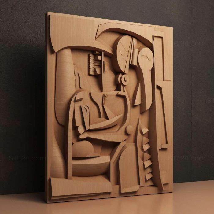 Patterns and decorations (Le Corbusier 4, PATTERN_1260) 3D models for cnc